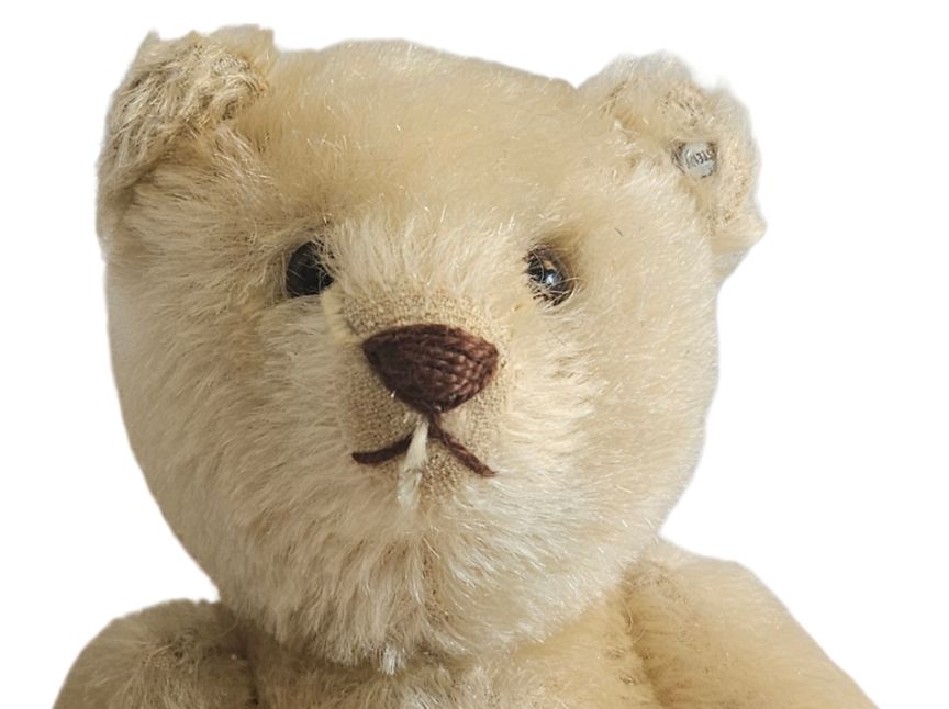 Rare white antique Steiff - Teddy Bear / Original Teddy Bear